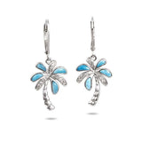Larimar Island Palm Tree Earrings Earrings Island by Koa Nani