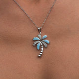 Larimar Island Palm Tree Pendant Pendant Island by Koa Nani