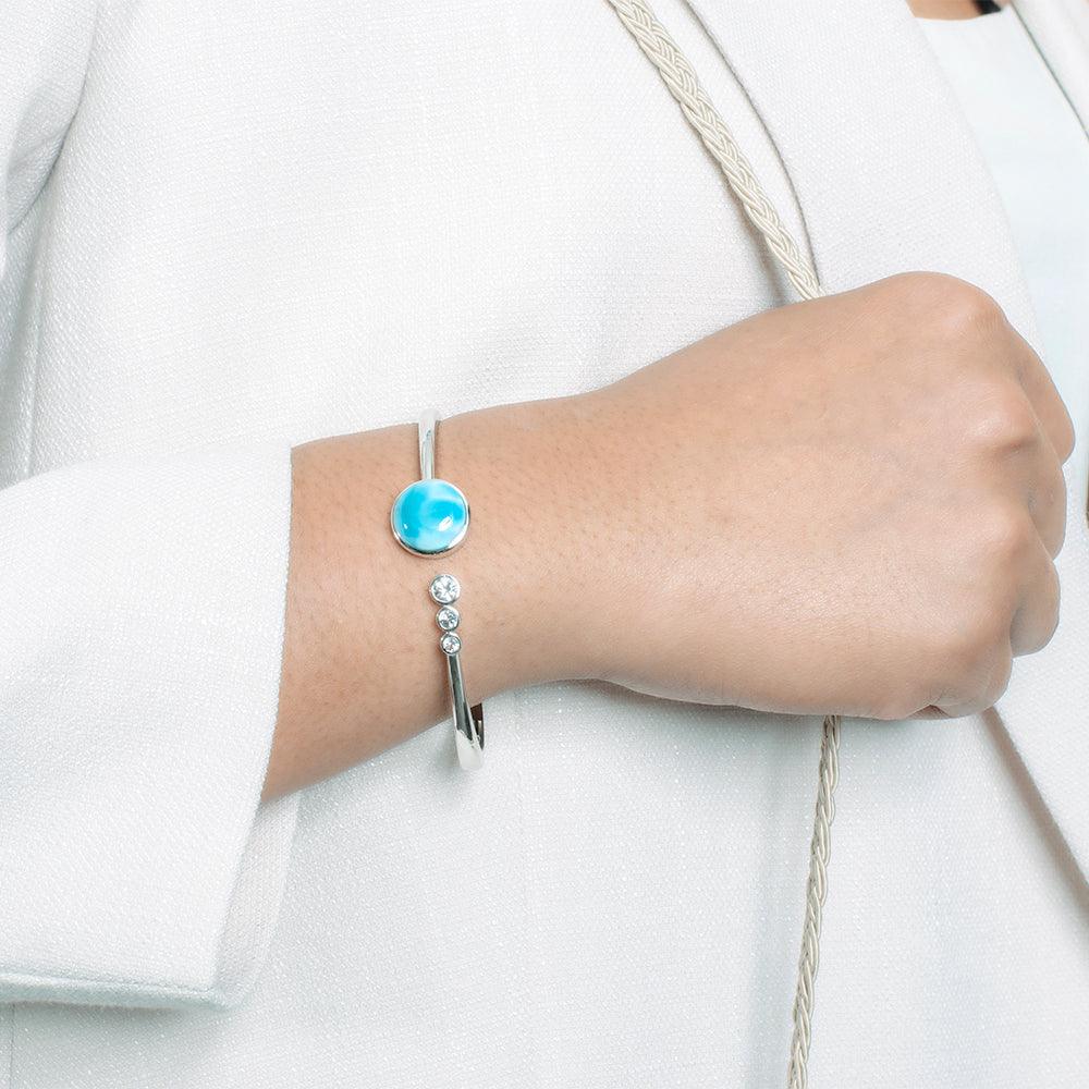 Larimar Lunar Orbit Bangle Bangle Island by Koa Nani