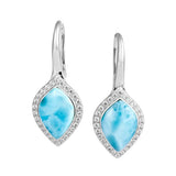 Larimar Mandorla Earrings Earrings Island by Koa Nani