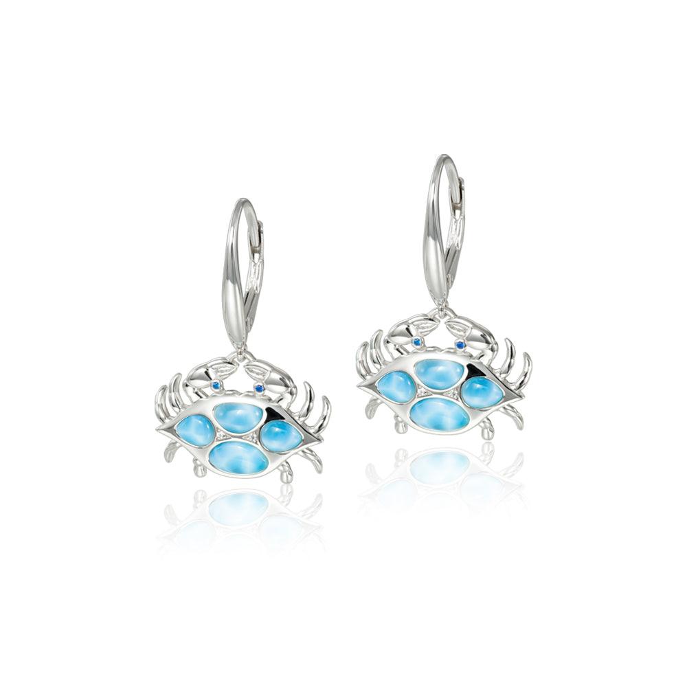 Larimar Mighty Crab Earrings Earrings Island by Koa Nani