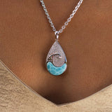 Larimar Nalu Teardrop Pendant Pendant Island by Koa Nani