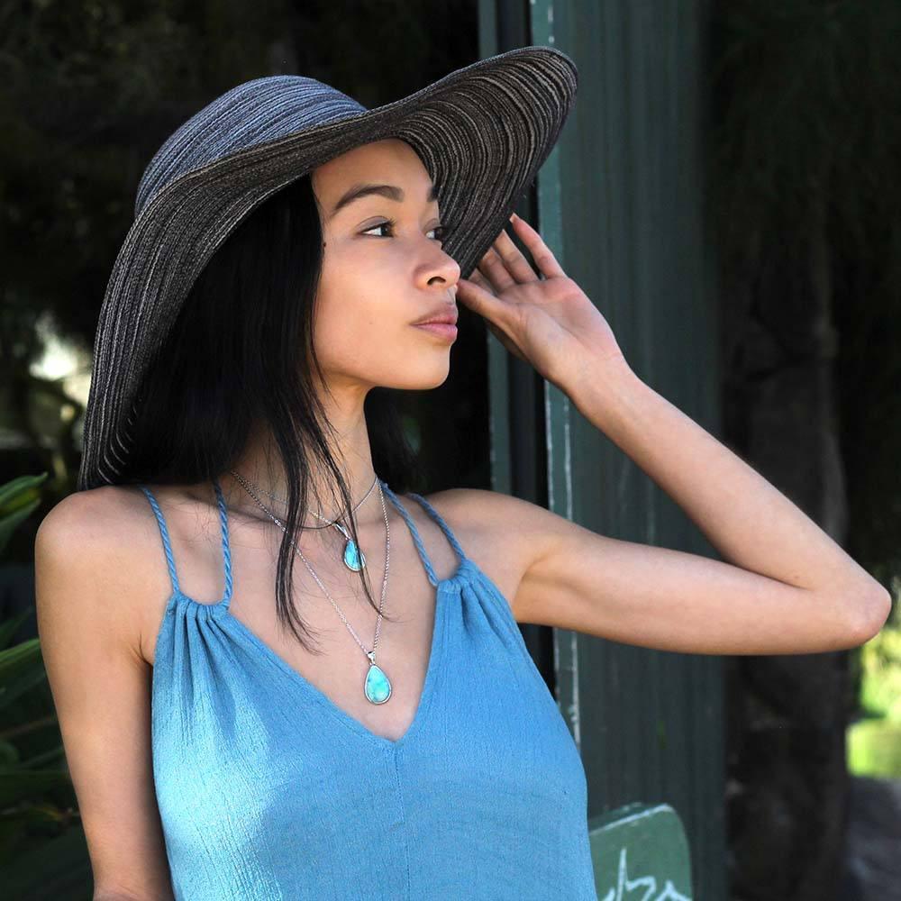 Larimar Neptune Teardrop Pendant Pendant Island by Koa Nani