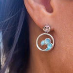 Larimar Nui Wave Earrings Earrings Island by Koa Nani