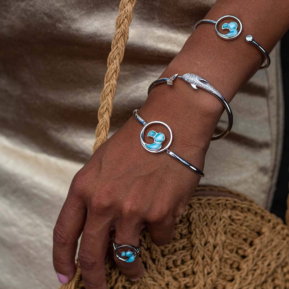 Larimar Nui Wave Ring Ring Island by Koa Nani