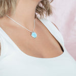 Larimar Ocean Oyster Shell Pendant Pendant Island by Koa Nani