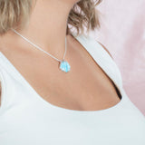 Larimar Ocean Oyster Shell Pendant Pendant Island by Koa Nani