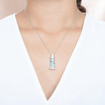 Larimar Pavé Makapu’u Lighthouse Pendant Pendant Island by Koa Nani