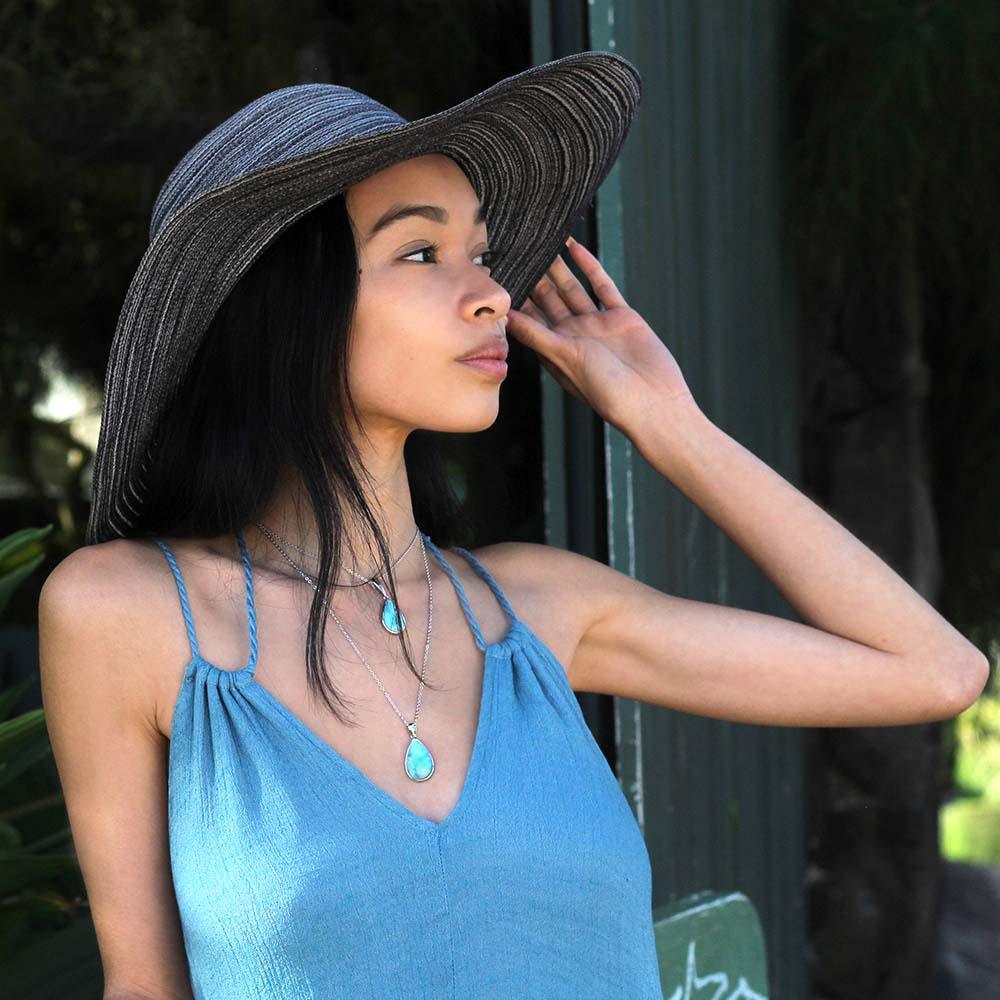 Larimar Poseidon Teardrop Pendant Pendant Island by Koa Nani