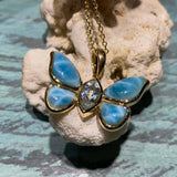 Larimar Pulelehua Pendant Pendant Island by Koa Nani