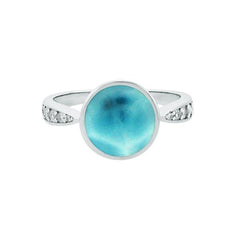 Larimar Saturn Ring Ring Island by Koa Nani 5