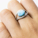 Larimar Sparkling Full Moon Ring Ring Island by Koa Nani