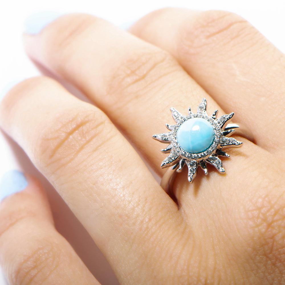 Larimar Sun Ring Ring Island by Koa Nani