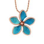 Larimar Sunrise Plumeria Pendant Pendant Island by Koa Nani