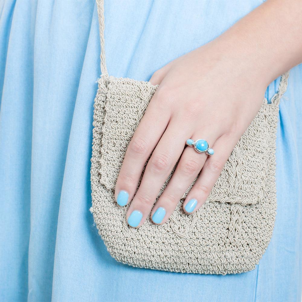 Larimar Three Seas Ring Ring Island by Koa Nani