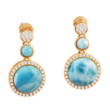 Larimar When Planets Align Earrings Earrings Island by Koa Nani