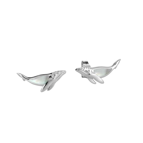 Mother of Pearl Abalone Humpback Whale Earrings Earrings Island by Koa Nani