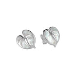 Mother of Pearl Anthurium Earrings Earrings Island by Koa Nani