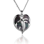 Mother of Pearl Anthurium Pendant Pendant Island by Koa Nani