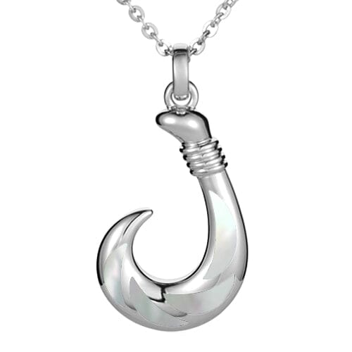 Mother of Pearl Atlantis Fishhook Pendant Pendant Island by Koa Nani Small