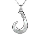 Mother of Pearl Atlantis Fishhook Pendant Pendant Island by Koa Nani Large