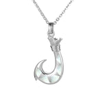 Mother of Pearl Bahamas Fishhook Pendant Pendant Island by Koa Nani