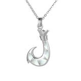 Mother of Pearl Bahamas Fishhook Pendant Pendant Island by Koa Nani