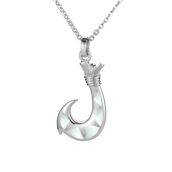 Mother of Pearl Bahamas Fishhook Pendant Pendant Island by Koa Nani