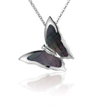 Mother of Pearl Butterfly Pendant Pendant Island by Koa Nani Black