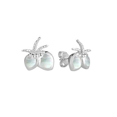 Mother of Pearl Coconut Earrings Earrings Island by Koa Nani
