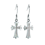 Mother of Pearl Cross Hook Earrings Earrings Island by Koa Nani