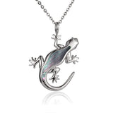 Mother of Pearl Gecko Pendant Pendant Island by Koa Nani Black