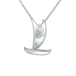 Mother of Pearl Hawaiian Canoe Pendant Pendant Island by Koa Nani Large
