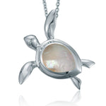 Mother of Pearl Hilo Honu Pendant Pendant Island by Koa Nani White