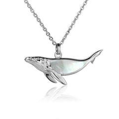Mother of Pearl Humpback Whale Pendant Pendant Island by Koa Nani