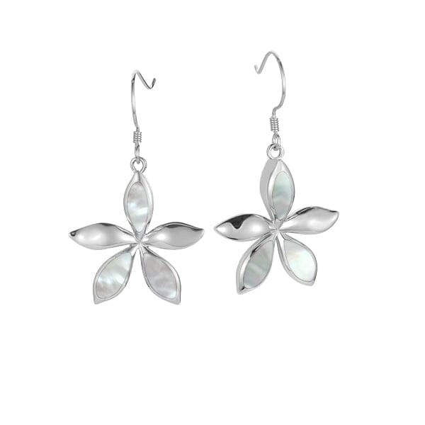 Mother of Pearl Jasmine Earrings Earrings Island by Koa Nani White