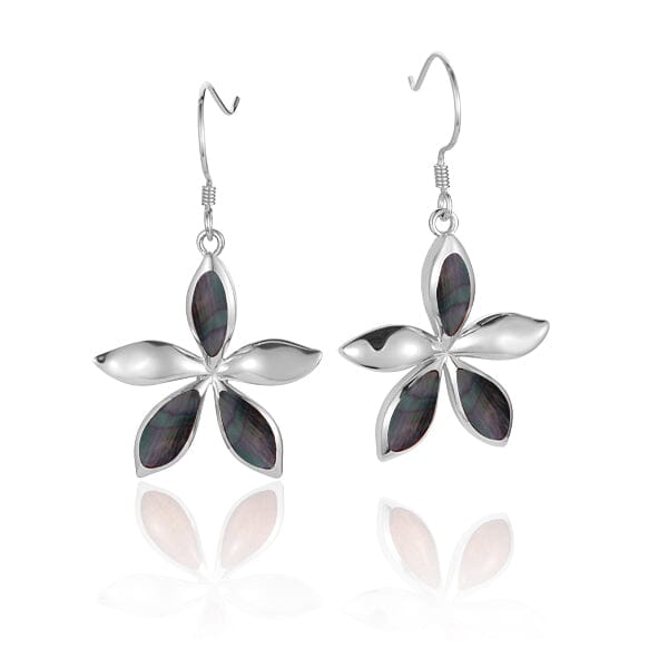 Mother of Pearl Jasmine Earrings Earrings Island by Koa Nani Black