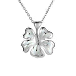 Mother of Pearl Joyful Hibiscus Pendant Pendant Island by Koa Nani