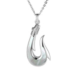 Mother of Pearl Maui Fishhook Pendant Pendant Island by Koa Nani Small
