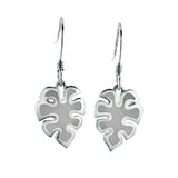 Mother of Pearl Monstera Leaf Earrings Earrings Island by Koa Nani