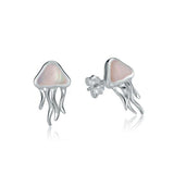 Mother of Pearl Moon Jellyfish Earrings Earrings Island by Koa Nani