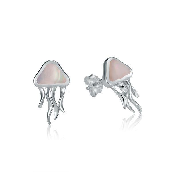 Mother of Pearl Moon Jellyfish Earrings Earrings Island by Koa Nani
