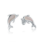 Mother of Pearl Nai'a Earrings Earrings Island by Koa Nani White
