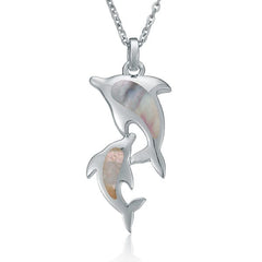 Mother of Pearl Nai'a Lovers Pendant Pendant Island by Koa Nani