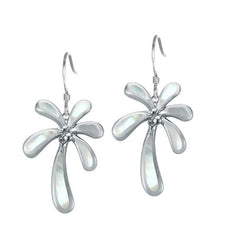 Mother of Pearl Retro Palm Tree Earrings Earrings Island by Koa Nani
