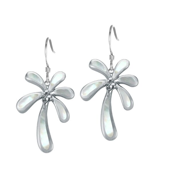 Mother of Pearl Retro Palm Tree Earrings Earrings Island by Koa Nani
