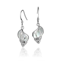 Mother of Pearl Seashell Earrings Earrings Island by Koa Nani White