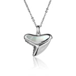 Mother of Pearl Shark Tooth Pendant Pendant Island by Koa Nani White