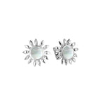 Mother of Pearl Sunflower Earrings Earrings Island by Koa Nani
