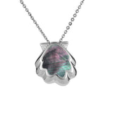 Mother of Pearl Sunrise Shell Pendant Pendant Island by Koa Nani Black